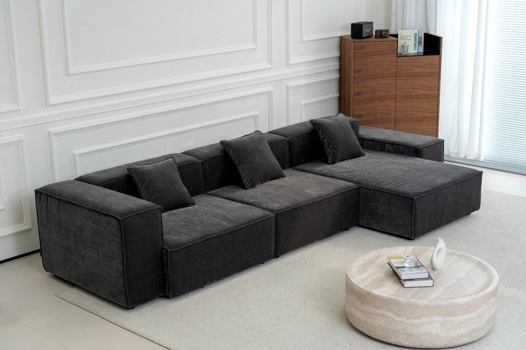 Modular chaise sofa view 2