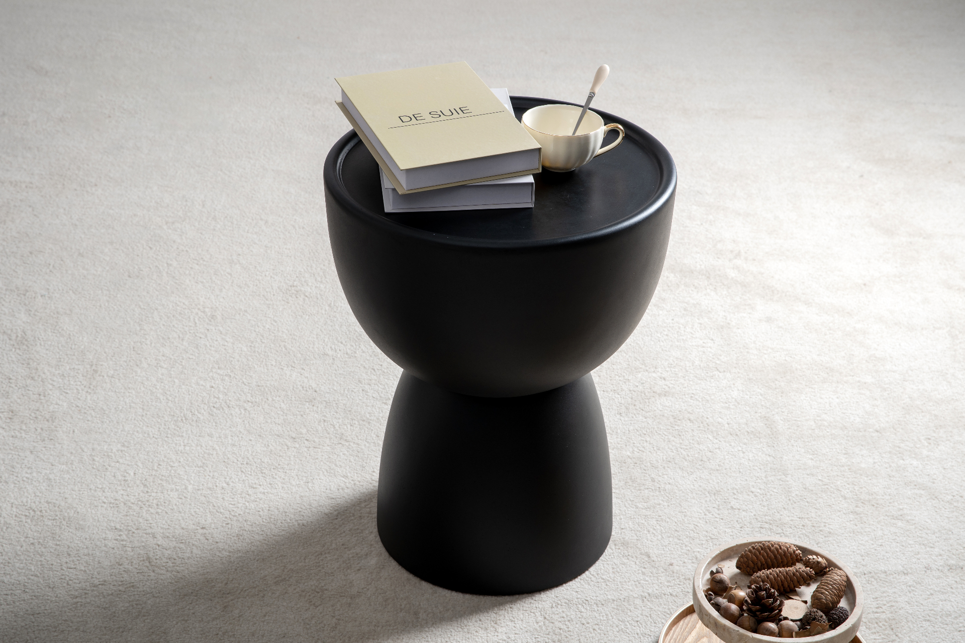 Hourglass side stool
