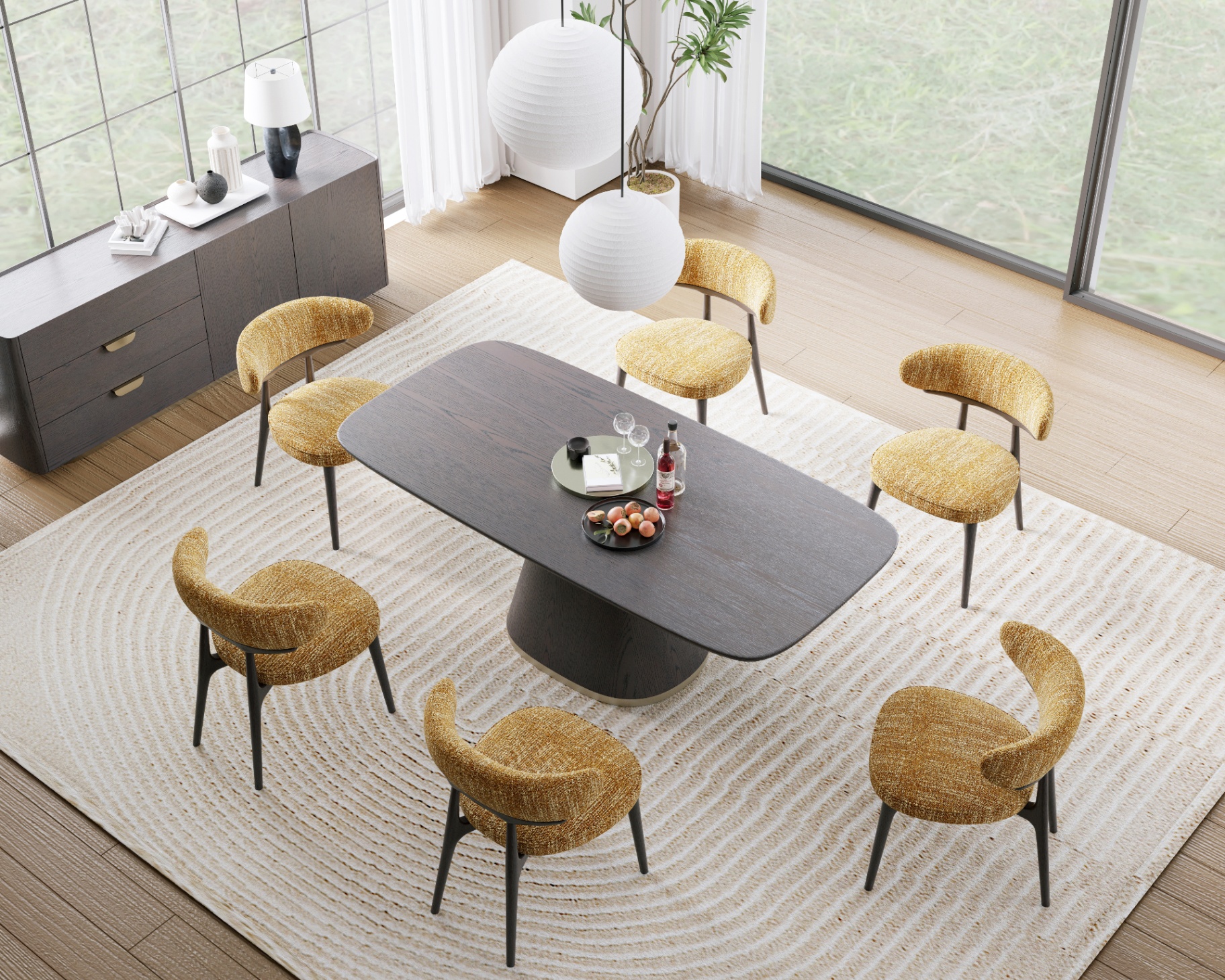 Charcoal cone table view 3